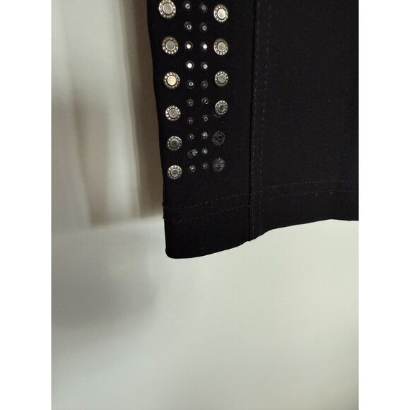 Zack & Rachel Black Stretch Dress Pants with Studs sz M - Picture 3 of 6
